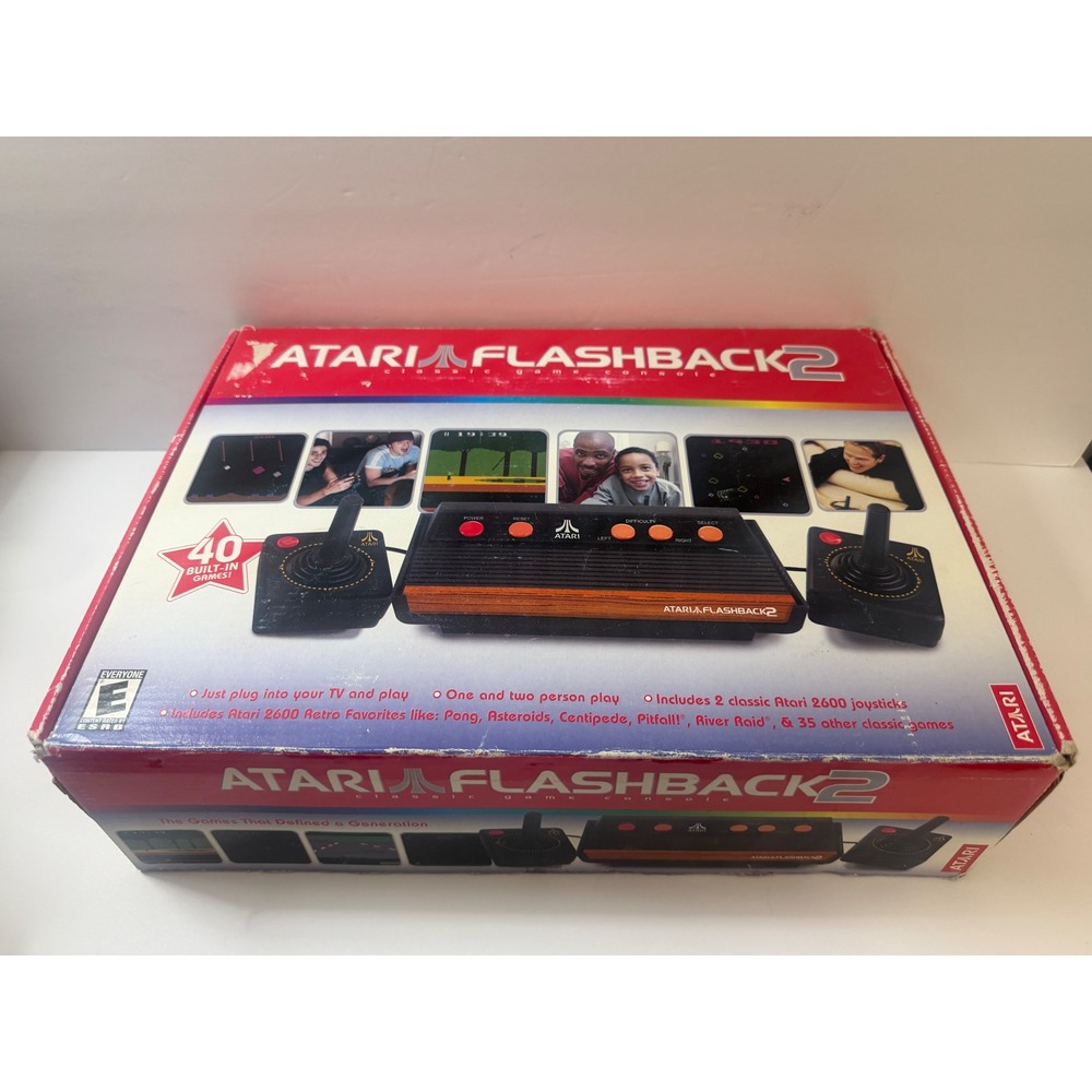 Atari Flashback 2 Classic Game Console 40 Built-In Games 26519 Retro System Box